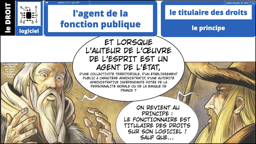 #374 qui est propriétaire du logiciel ? employeur ? salarié(s) prestataire développeur ? © Ledieu-Avocats technique droit numerique 17-01-2022.026