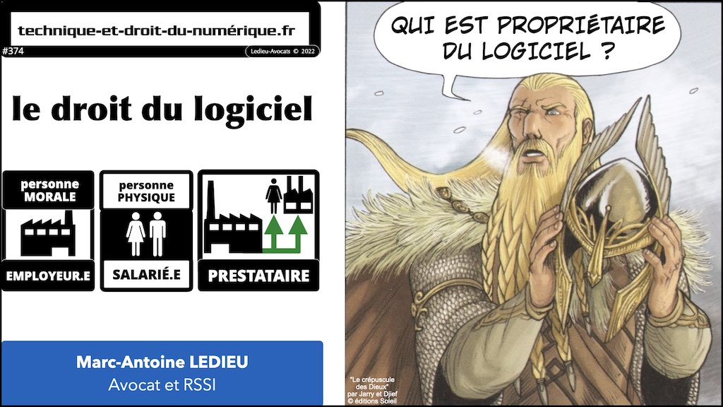 #374 qui est propriétaire du logiciel: l'employeur ? le salarié ?