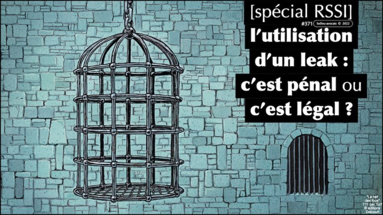 #371 ré-utiliser les data d'un leak, c'est pénal ou c'est légal ?