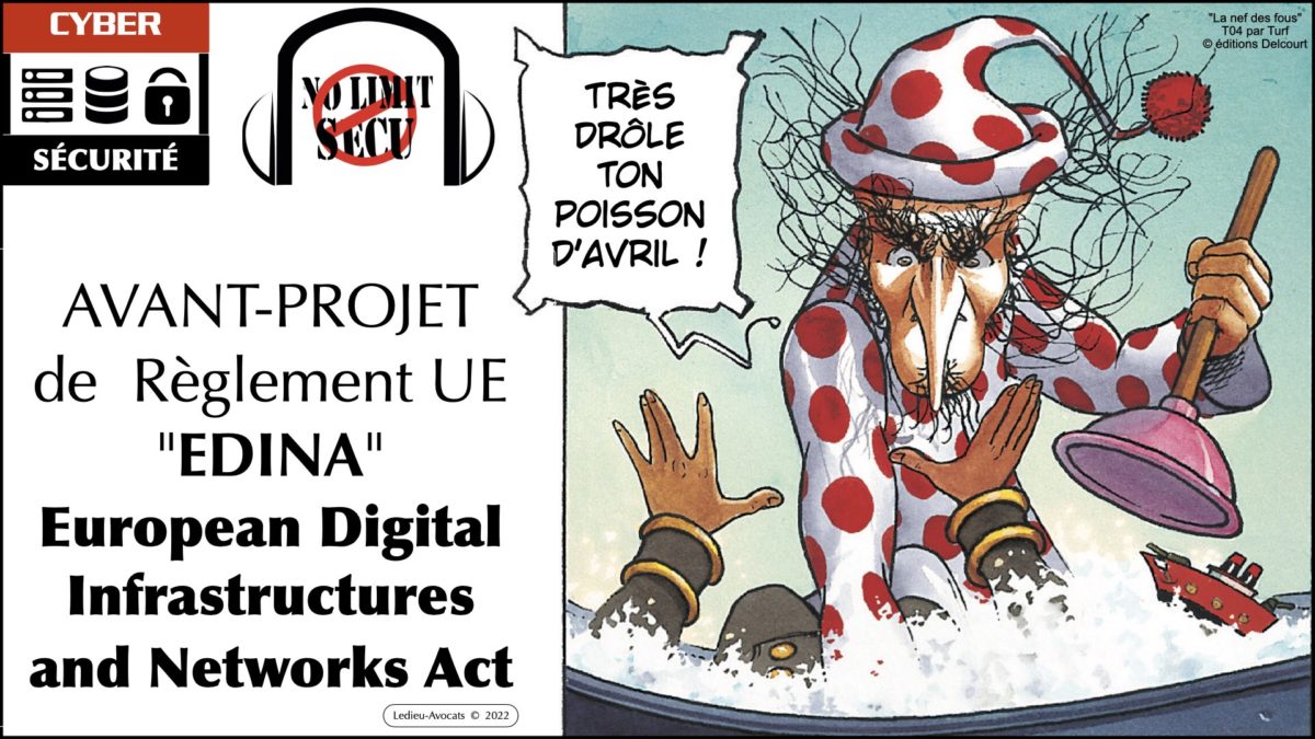 #389 avant projet reglement UE EDINA podcast NoLimitSecu poisson d'avril © Ledieu-Avocats 03-04-2022.006