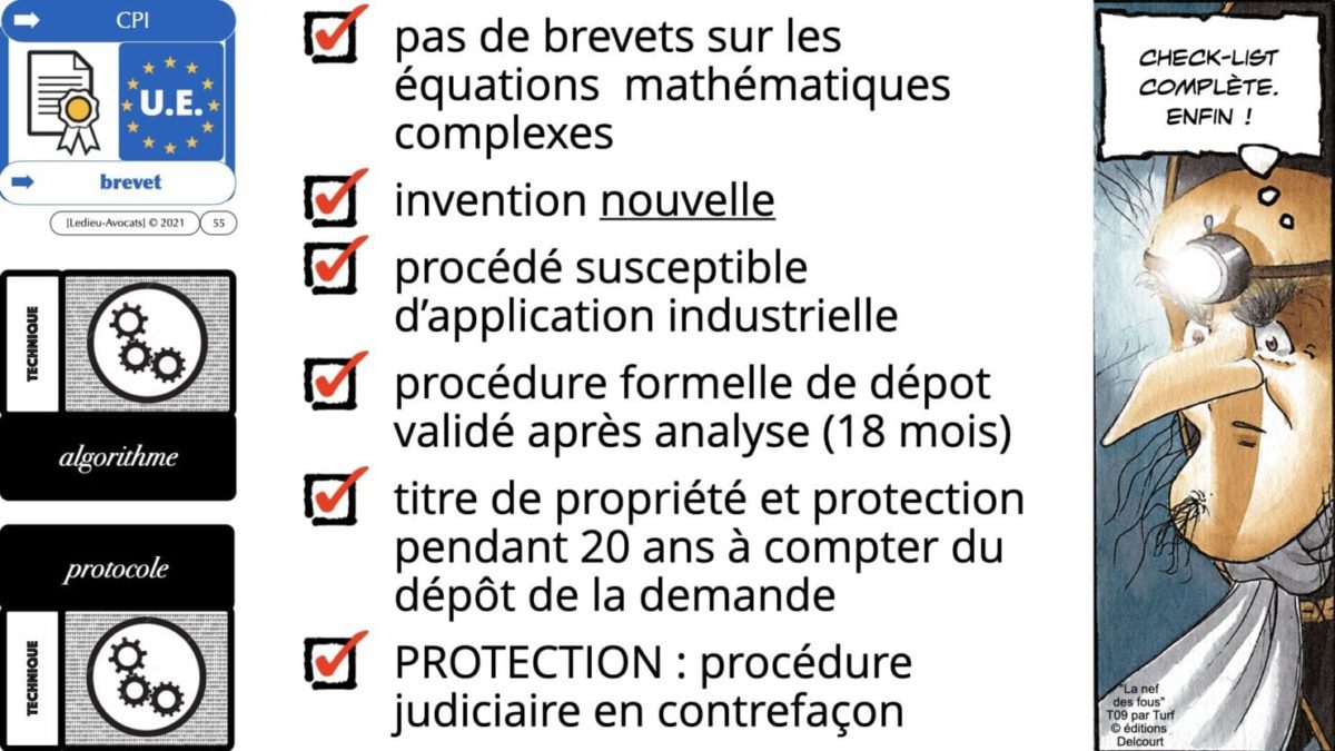 la protection des brevets d'invention