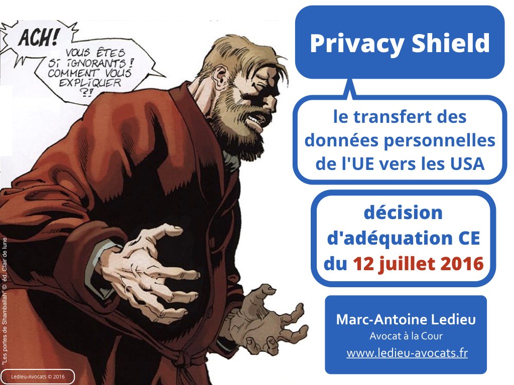Privacy Shield 12 juillet 2016 Safe Harbor CJUE Schrems [Ledieu-Avocats].001