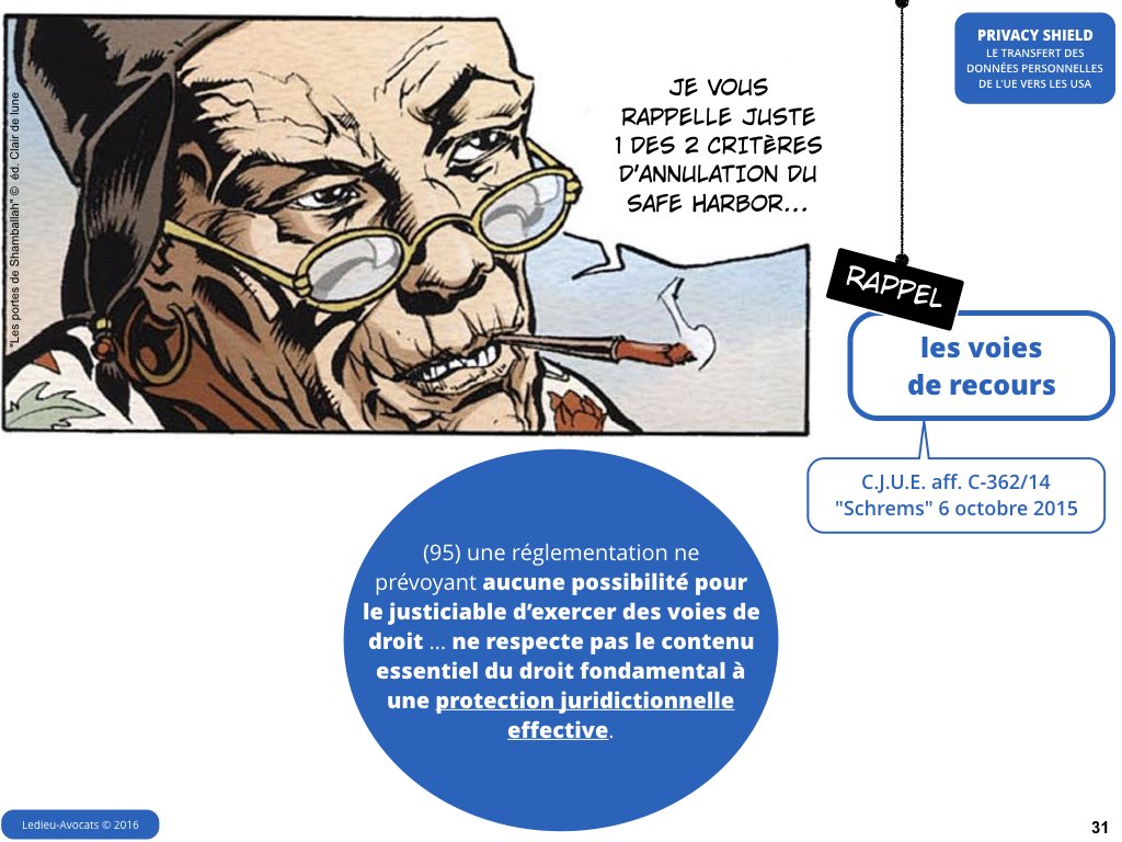 Privacy Shield 12 juillet 2016 Safe Harbor CJUE Schrems [Ledieu-Avocats].031
