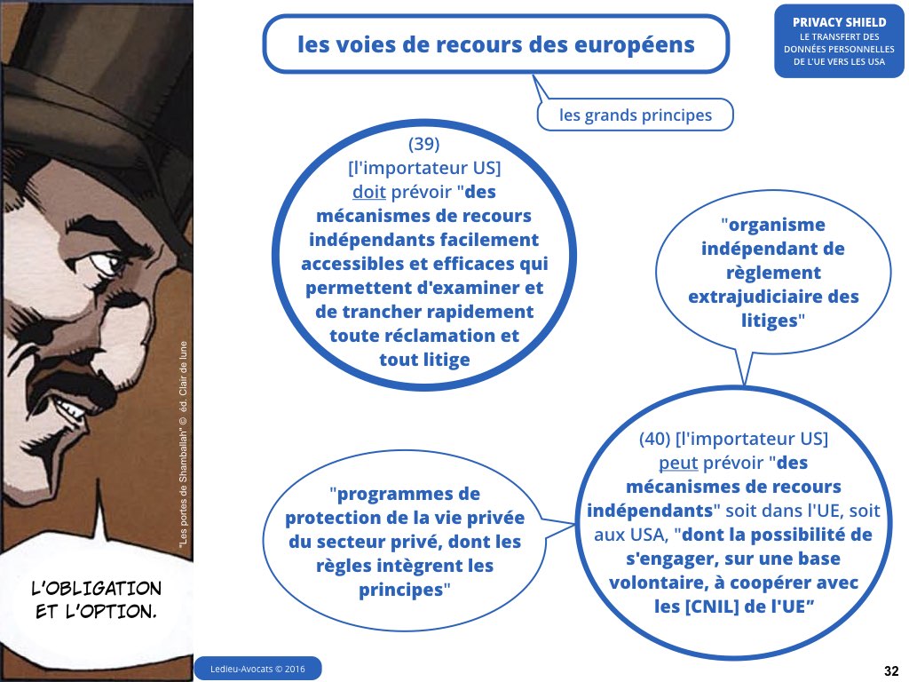 Privacy Shield 12 juillet 2016 Safe Harbor CJUE Schrems [Ledieu-Avocats].032