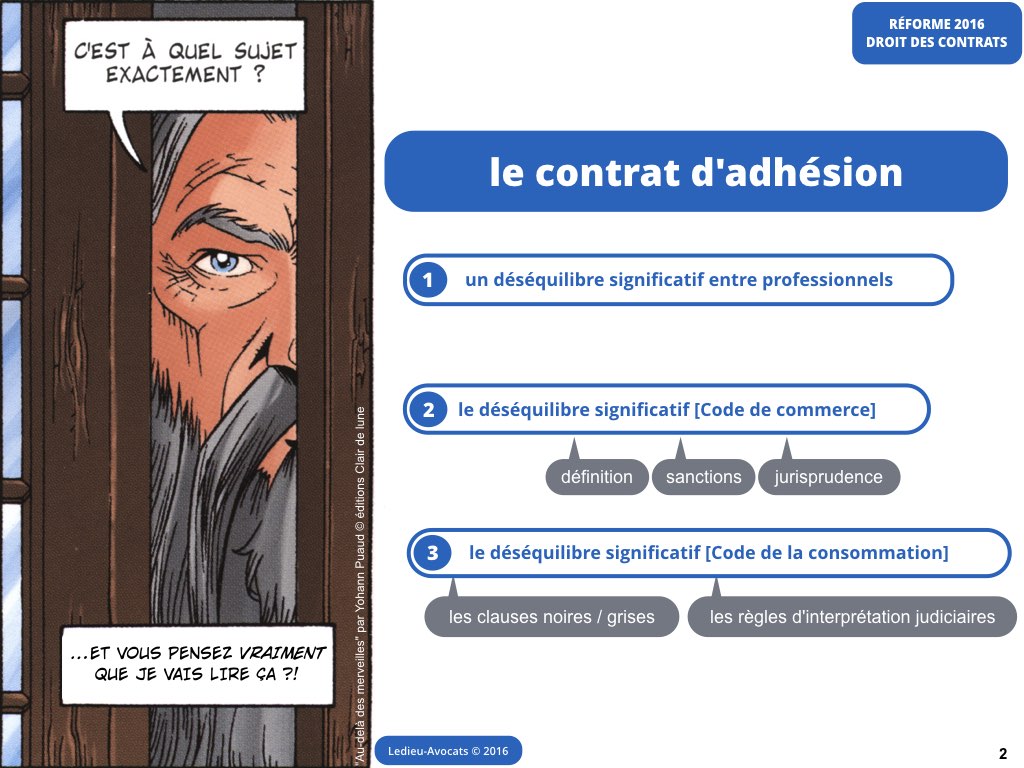 contrat adhésion reforme code civil contrat 2016 Ledieu avocat nouvelle technologie logiciel SaaS web DMP cloud computing metadonnees personnelle cybersecurite blog BD.002