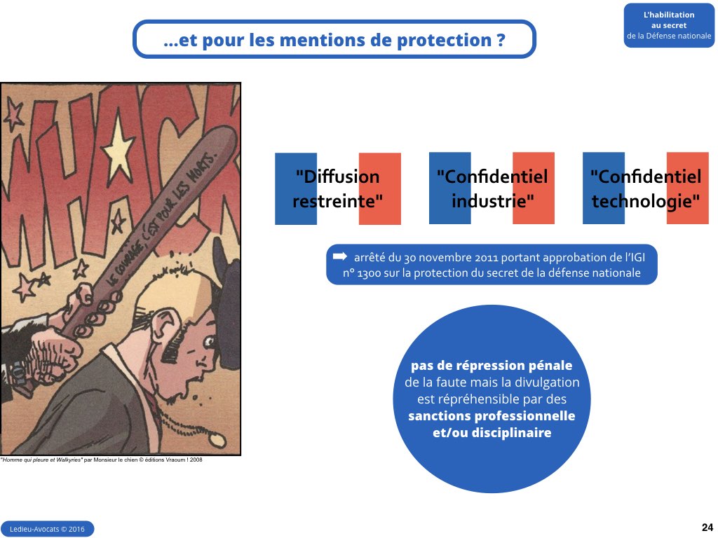 habilitation secret défense nationale confidentiel diffusion restreinte Ledieu avocat contrat nouvelles technologies logiciel SaaS web DMP cybersécurité vFR5.2.024