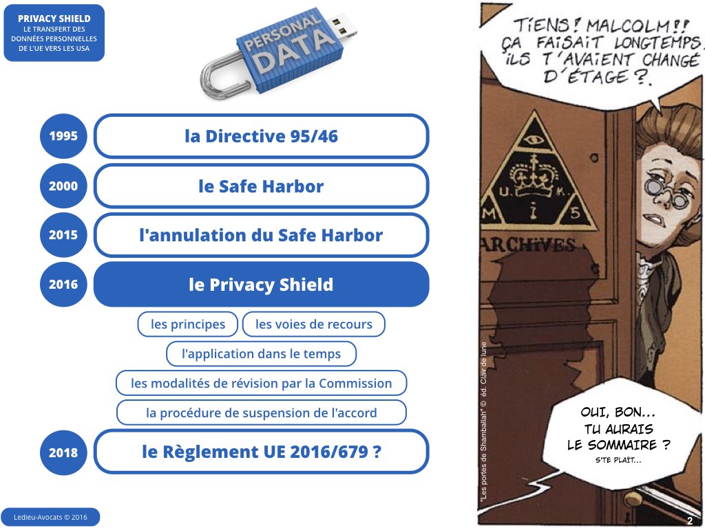Privacy Shield 12 juillet 2016 Safe Harbor CJUE Schrems [Ledieu-Avocats].002