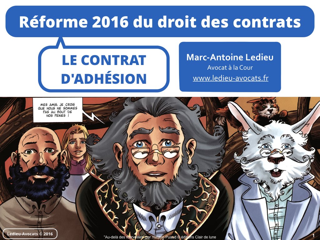contrat adhésion reforme code civil contrat 2016 Ledieu avocat nouvelle technologie logiciel SaaS web DMP cloud computing metadonnees personnelle cybersecurite blog BD.001