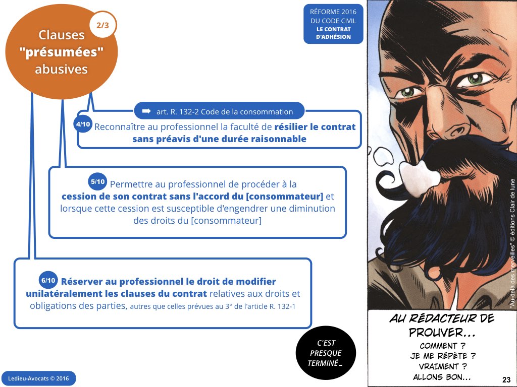 contrat adhésion reforme code civil contrat 2016 Ledieu avocat nouvelle technologie logiciel SaaS web DMP cloud computing metadonnees personnelle cybersecurite blog BD.023