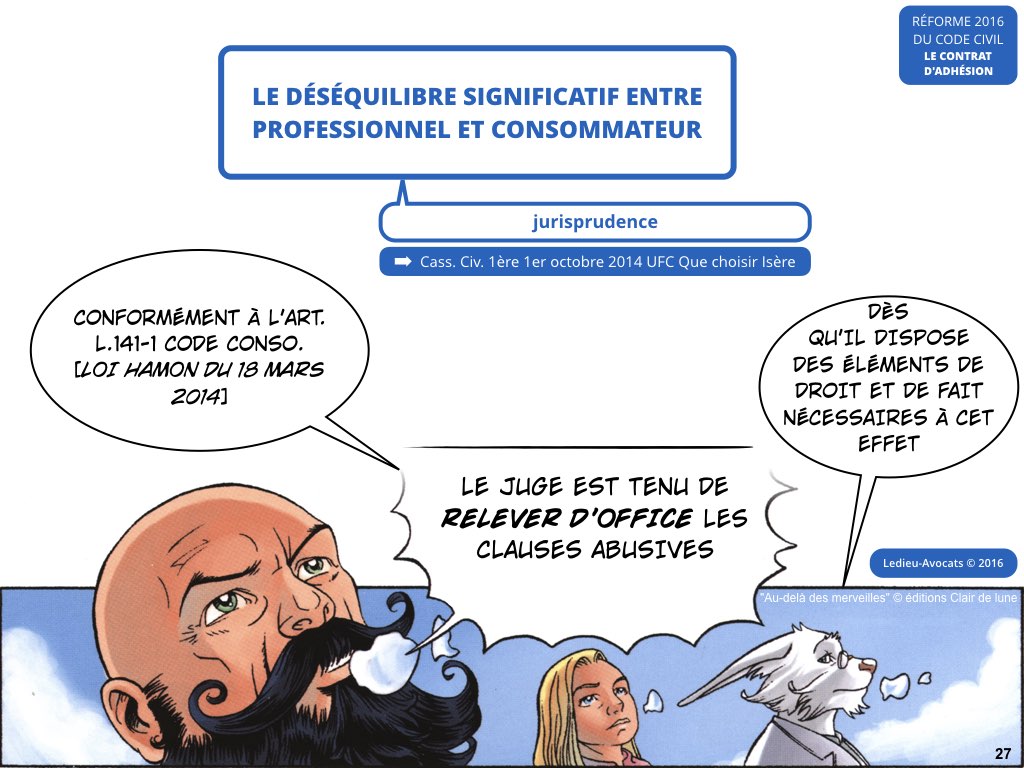 contrat adhésion reforme code civil contrat 2016 Ledieu avocat nouvelle technologie logiciel SaaS web DMP cloud computing metadonnees personnelle cybersecurite blog BD.027
