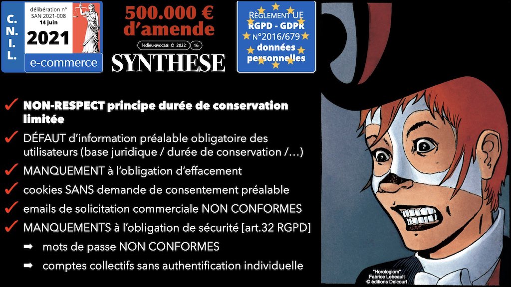 #406-3 RGPD CNIL principes jurisprudence actualité TRAITEMENT et obligation d'INFORMATION © Ledieu-Avocats 26-06-2022.016