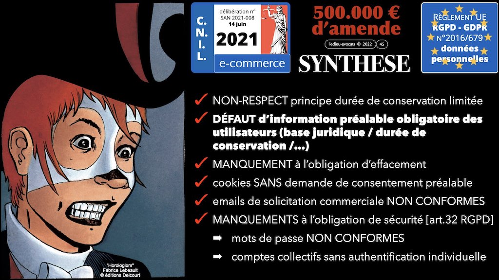 #406-3 RGPD CNIL principes jurisprudence actualité TRAITEMENT et obligation d'INFORMATION © Ledieu-Avocats 26-06-2022.045
