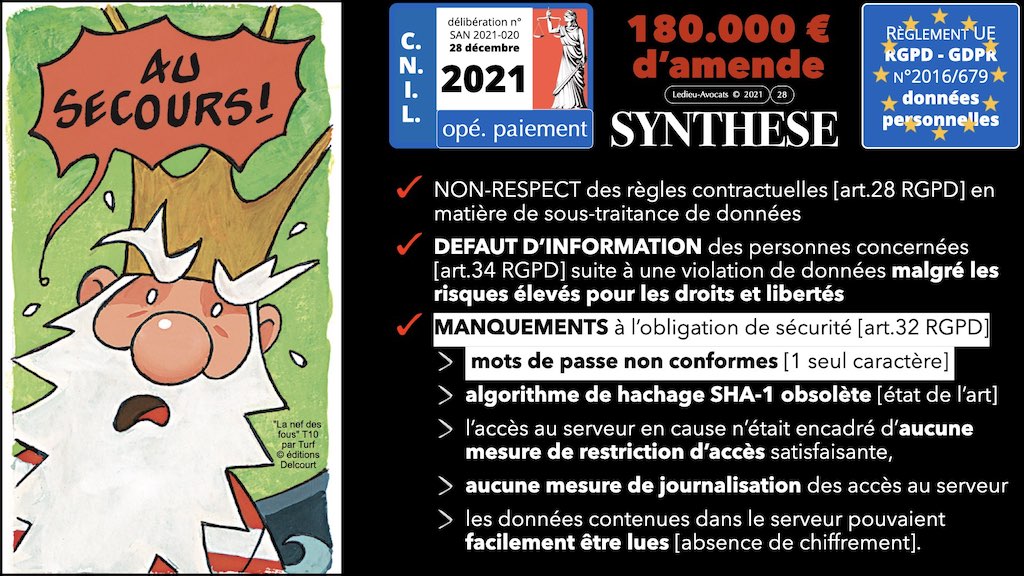 #406-5 RGPD CNIL principes jurisprudence actualité SECURITE 32+33 © Ledieu-Avocats 04-07-2022.028