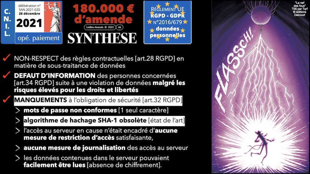 #406-5 RGPD CNIL principes jurisprudence actualité SECURITE 32+33 © Ledieu-Avocats 04-07-2022.046