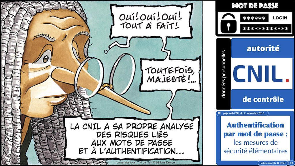 347 droit MOT PASSE authentification ANSSI + CNIL + jurisprudence 2018->2021 © Ledieu-Avocats technique droit numérique.028
