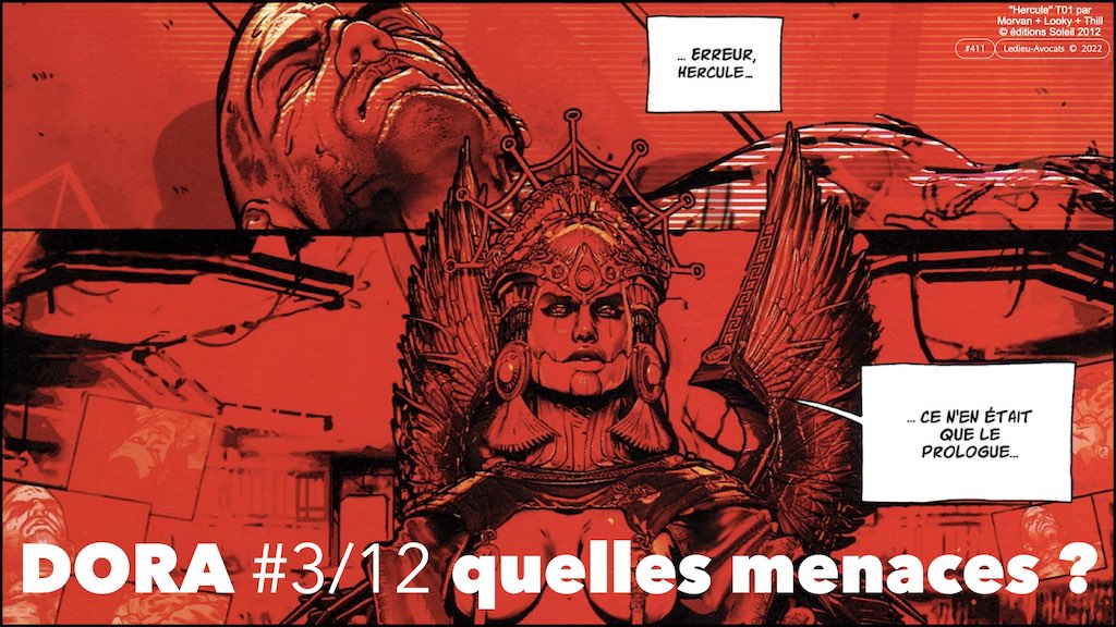 #411 DORA projet 3/12 : la menace officielle et les définitions légales © Ledieu-Avocats