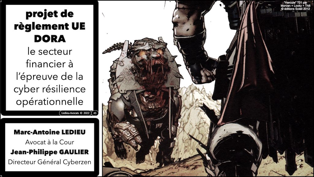 Jean-Philippe GAULIER CYBERZEN DORA 3:12 résilience opérationnelle secteur financier menace définitions légales © Ledieu-Avocats