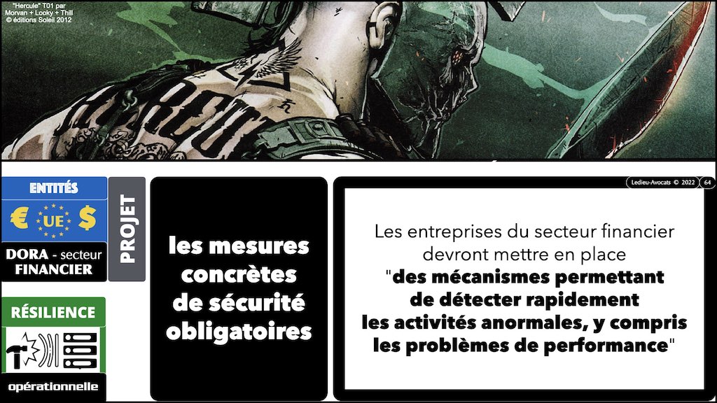 DORA projet 5/12 résilience opérationnelle secteur financier #05 MESURES techniques de SECURITE obligatoires © Ledieu-Avocats