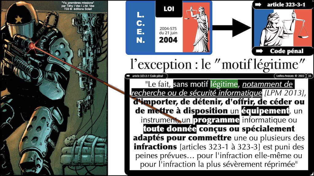 #002 accès maintien frauduleux légitime défense action offensive HACKER ETHIQUE ? © Ledieu-Avocats 25-10-2022.035