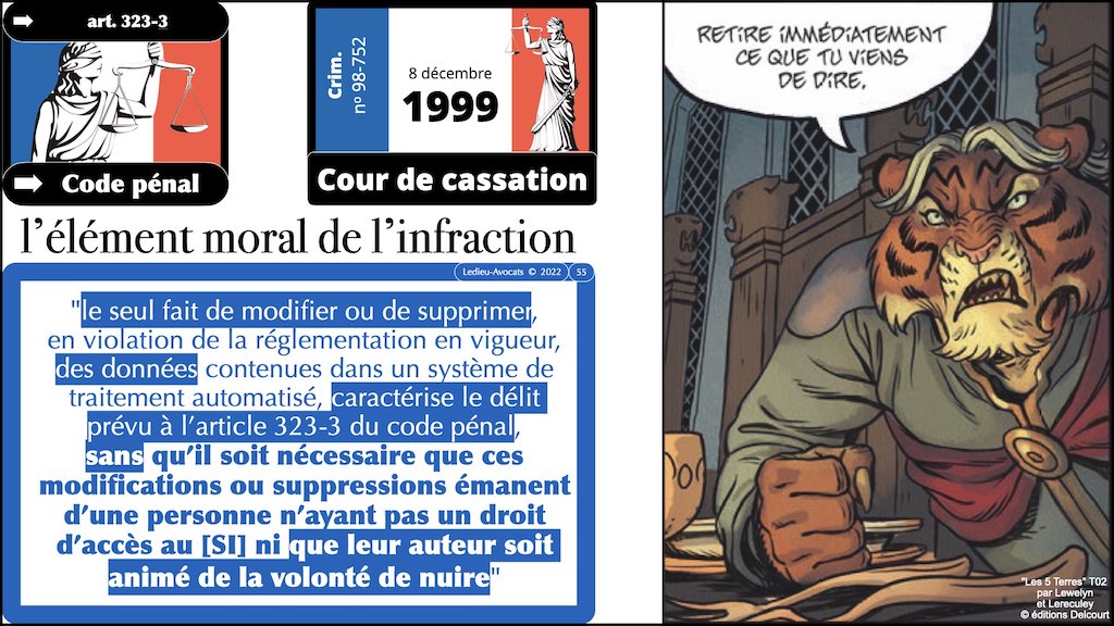 #002 accès maintien frauduleux légitime défense action offensive HACKER ETHIQUE ? © Ledieu-Avocats 25-10-2022.055