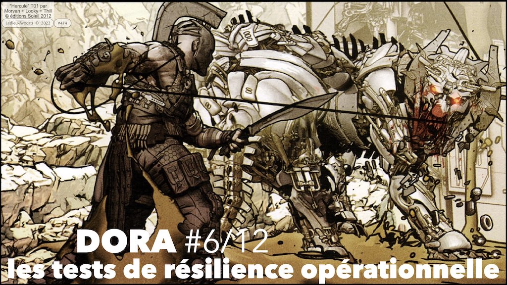 #416 DORA projet 6/12 : les tests de résilience (le coeur du dispositif) © Ledieu-Avocats