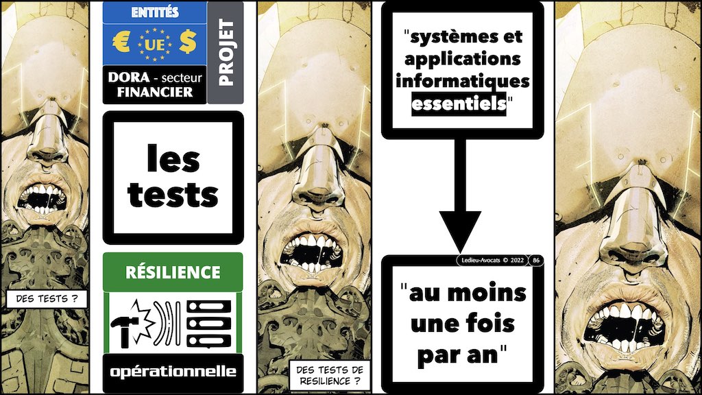 DORA projet 6/12 : les tests de résilience (le coeur du dispositif) © Ledieu-Avocats