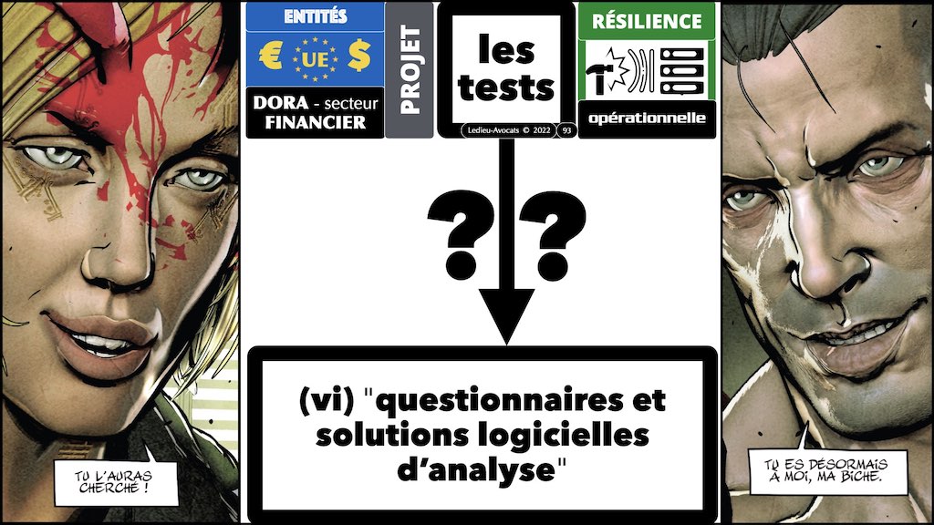 solutions logicielles d'analyse DORA résilience opérationnelle secteur financier TESTs RESILIENCE © Ledieu-Avocats 28-09-2022.012