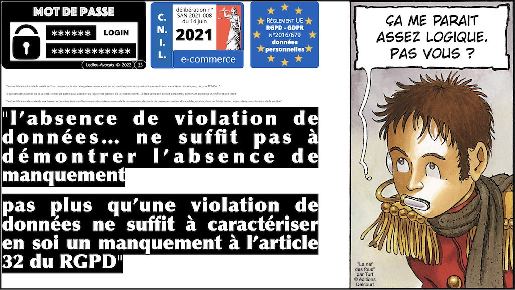 #416 RGPD principes jurisprudence actualité pratique #01 TEXTES + preuve + sanctions © Ledieu-Avocats 05-10-2022.023