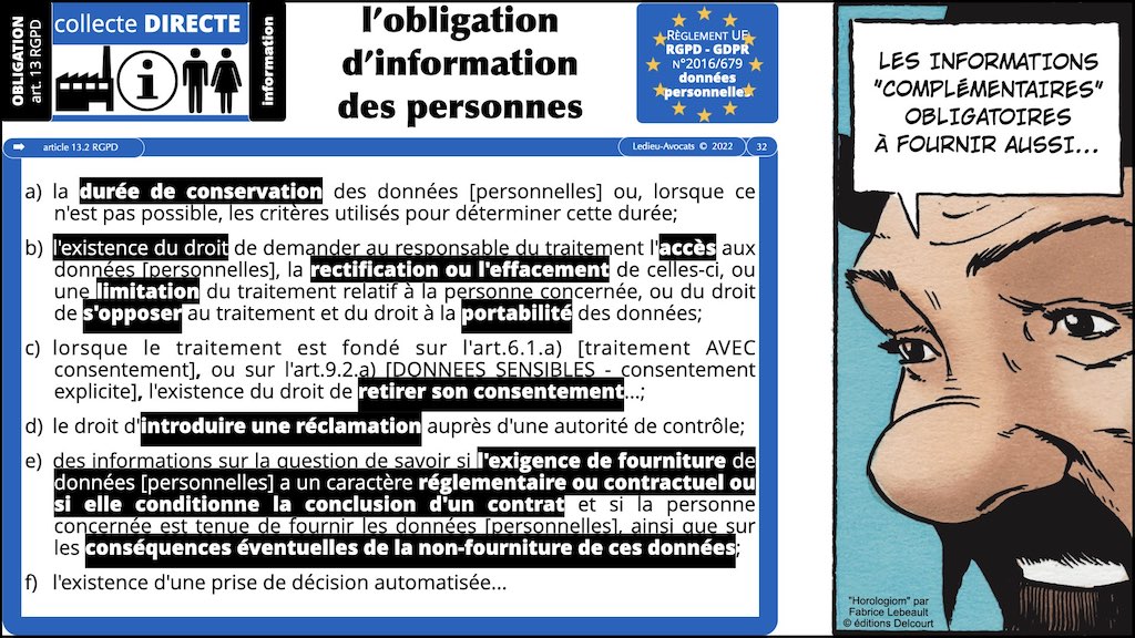 #416 RGPD principes jurisprudence actualité pratique #03.1 TRAITEMENT et obligation d'INFORMATION © Ledieu-Avocats 05-10-2022.032