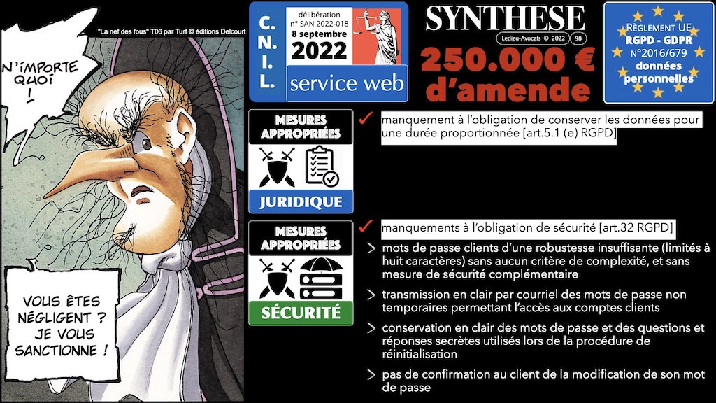 #416 RGPD principes jurisprudence actualité pratique #07 ACTU + JURISPRUDENCE © Ledieu-Avocats 05-10-2022.098