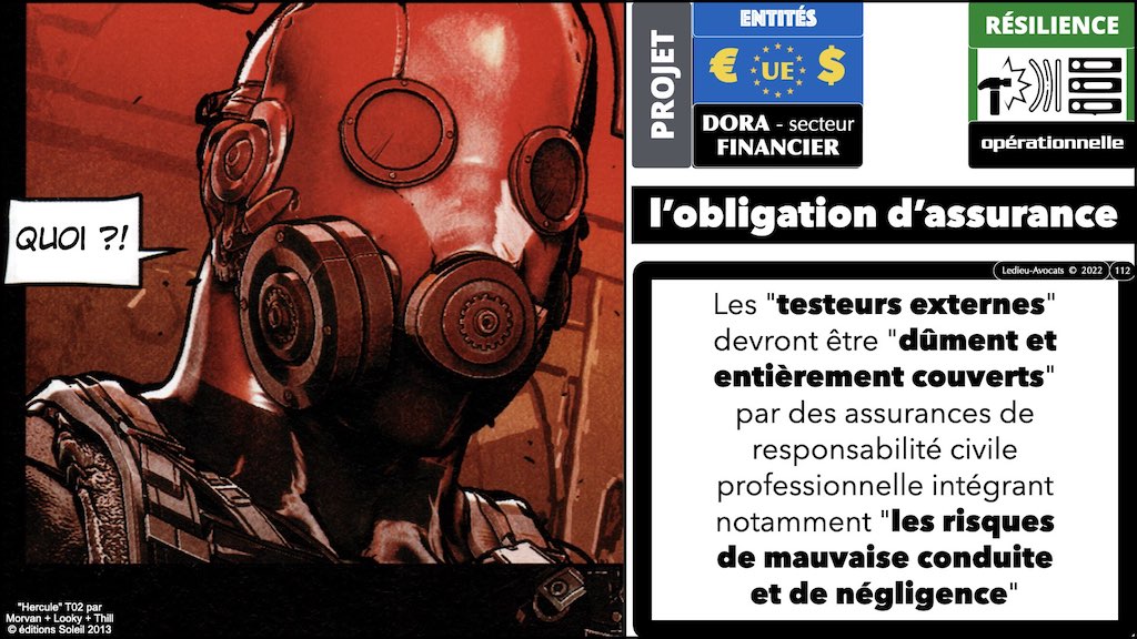 DORA UE résilience opérationnelle secteur financier #07 EXIGENCES OBLIGATOIRES APPLICABLES AUX TESTEURS © Ledieu-Avocats