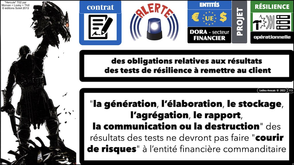DORA UE résilience opérationnelle secteur financier #07 EXIGENCES OBLIGATOIRES APPLICABLES AUX TESTEURS © Ledieu-Avocats