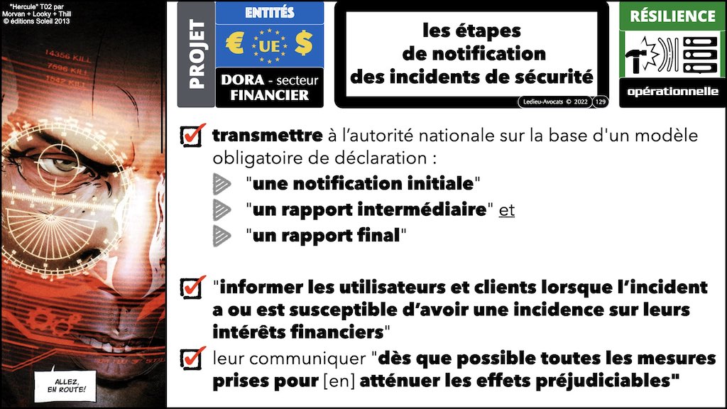 DORA UE résilience opérationnelle secteur financier #08 DETECTION VULNERABILITE NOTIFICATION INCIDENTS SECURITE © Ledieu-Avocats
