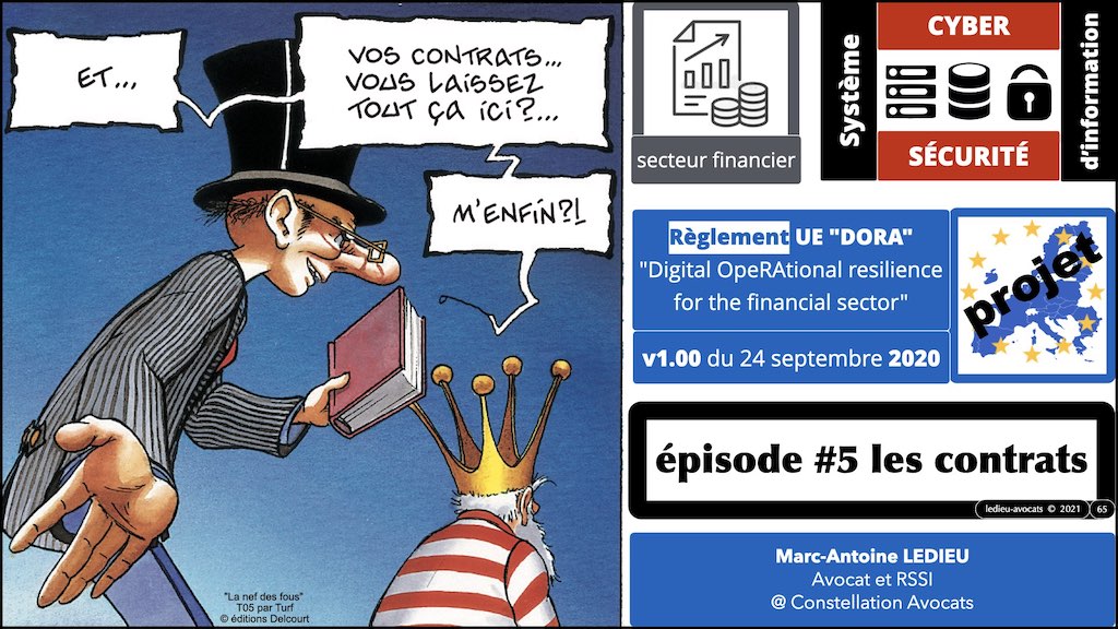 #357 DORA sécurité informatique expliquée secteur financier - cybersécurité OSE projet Règlement UE © Ledieu-Avocats technique droit numérique BLOG BD.065