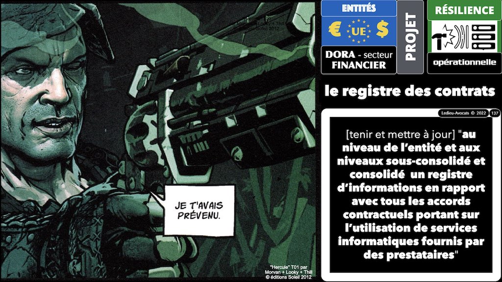 Le registre d’informations" contractuelles