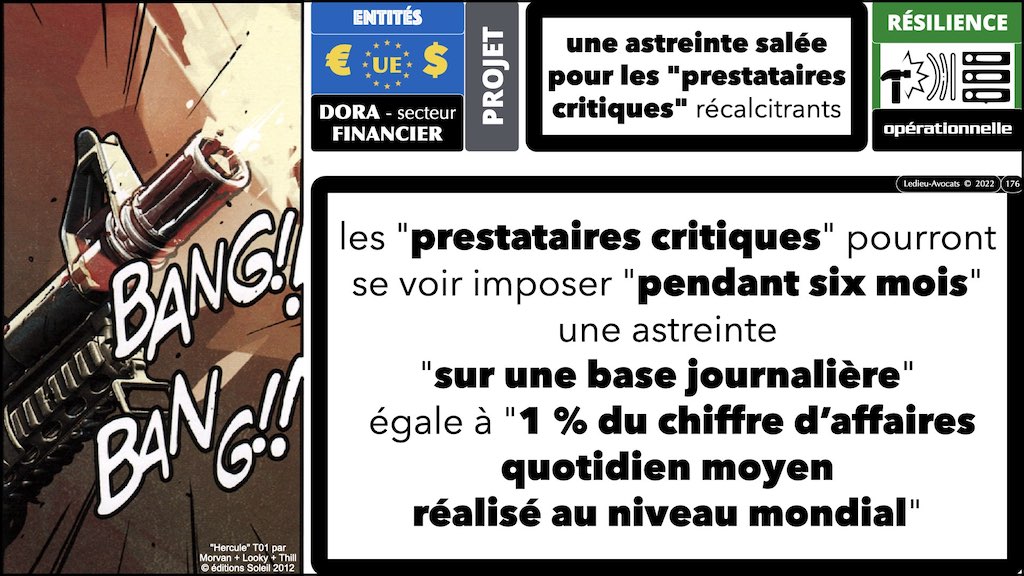 un astreinte astronomique DORA #12 résilience opérationnelle secteur financier #12 SANCTIONS POTENTIELLES © Ledieu-Avocats