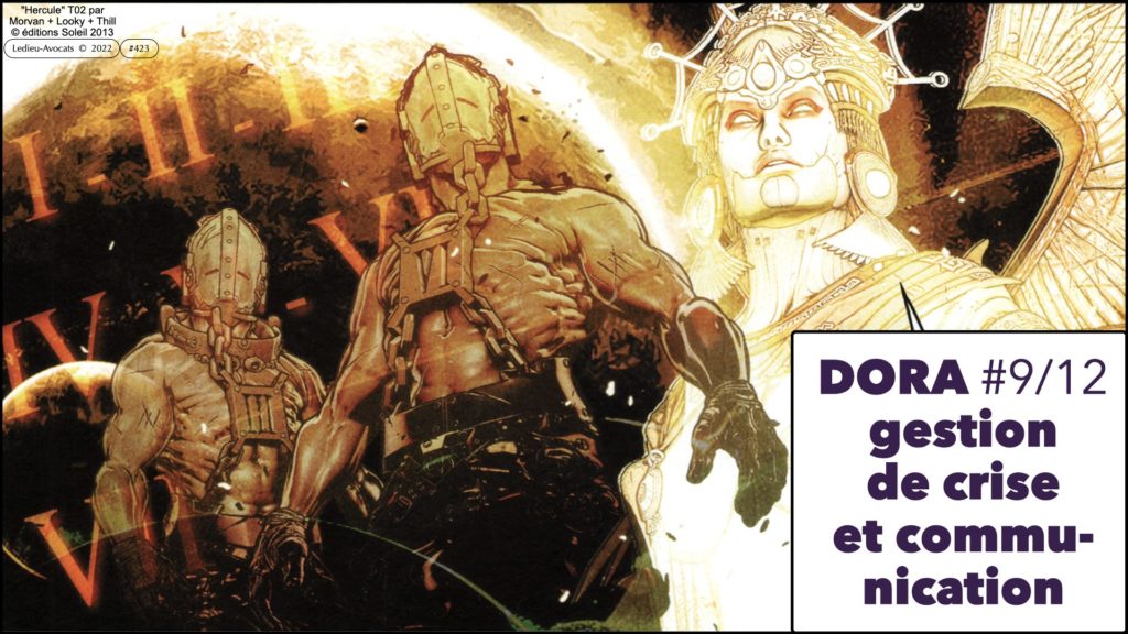 DORA UE résilience opérationnelle secteur financier #09 OBLIGATIONS de GESTION CRISE CYBER COMMUNICATION © Ledieu-Avocats