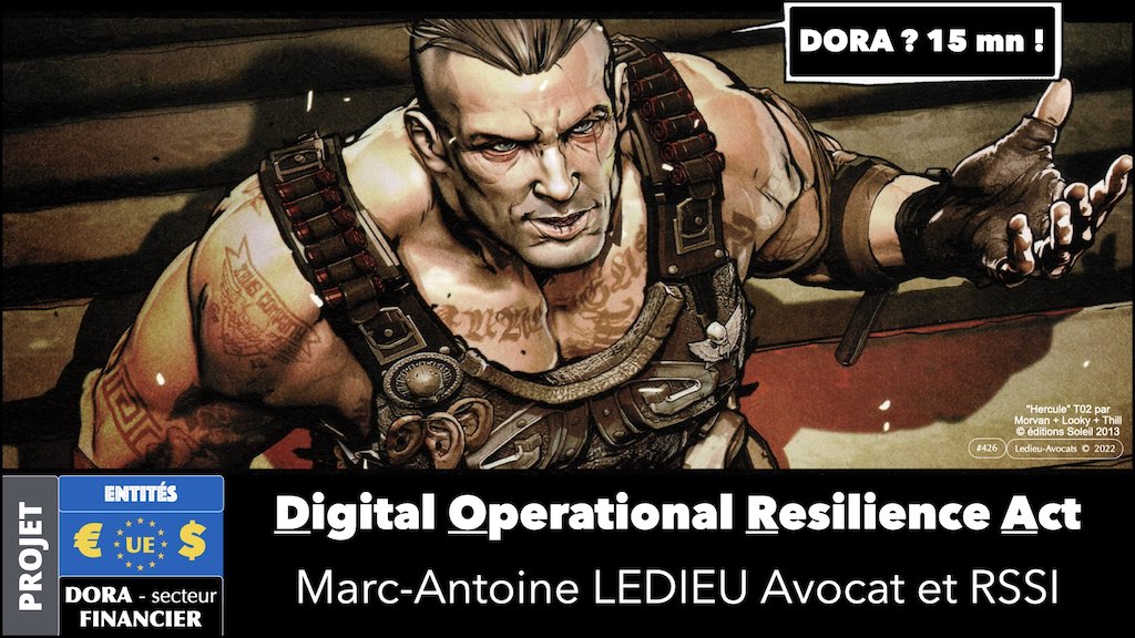 projet de Règlement UE DORA Digital Operational Resilience Act expliqué aux pro de l'assurance Diot Siaci © Ledieu-Avocats 15-11-2022