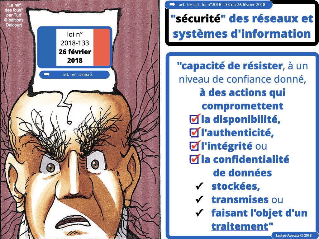 167 cyber-sécurité loi 2018-133 du 26 fevrier 2018 transposant la Directive NIS 2016 sécurité des réseaux et des systèmes d'information Ledieu-Avocats 27-02-2018.013