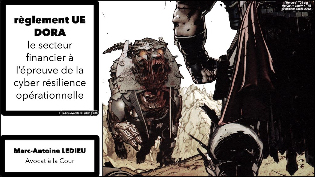 © Ledieu-Avocats 2022 DORA 12/12 résilience opérationnelle secteur financier SANCTIONS et date d'application