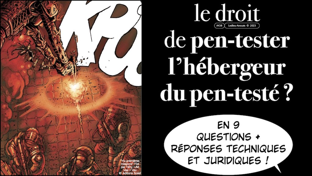 le droit au pen-test sur l’hébergeur du pen-testé COUV © Ledieu-Avocats 01-2023