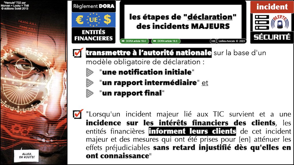 #439 DORA règlement UE 2022:2554 du 14 décembre 2022 #DORA expliqué en BD aux juristes et aux avocats de Cyberlex © Ledieu-Avocats 27-12-2022.100