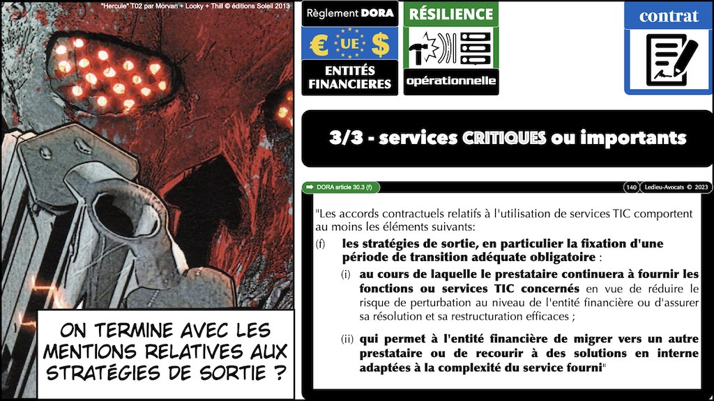#439 DORA règlement UE 2022:2554 du 14 décembre 2022 #DORA expliqué en BD aux juristes et aux avocats de Cyberlex © Ledieu-Avocats 27-12-2022.140