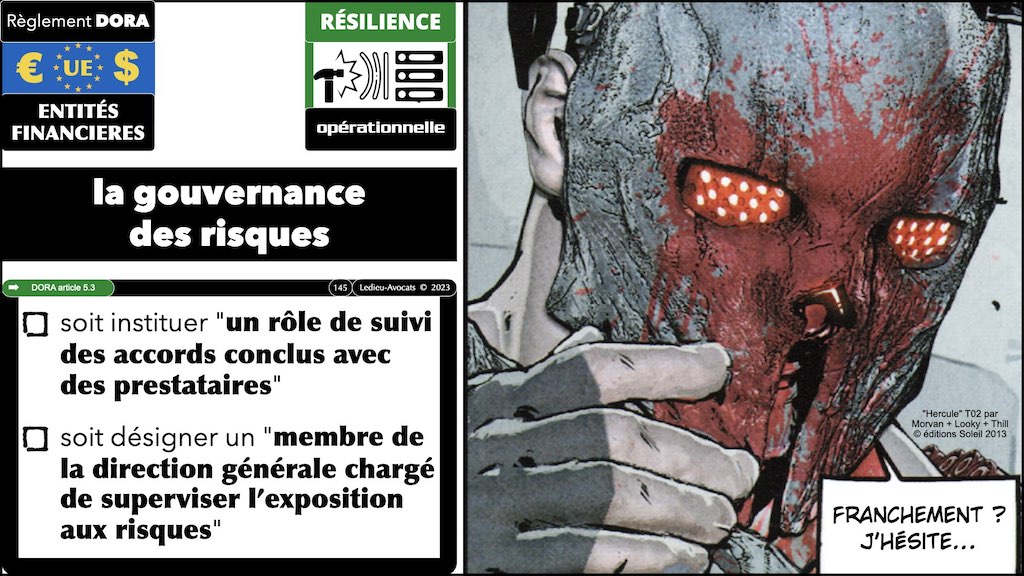 #439 DORA règlement UE 2022:2554 du 14 décembre 2022 #DORA expliqué en BD aux juristes et aux avocats de Cyberlex © Ledieu-Avocats 27-12-2022.145