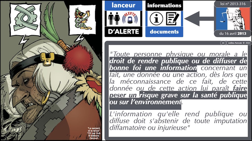 #442 nouveau droit Lanceur d'alerte loi Waserman 2022 © Ledieu-Avocats 29-01-2023.024