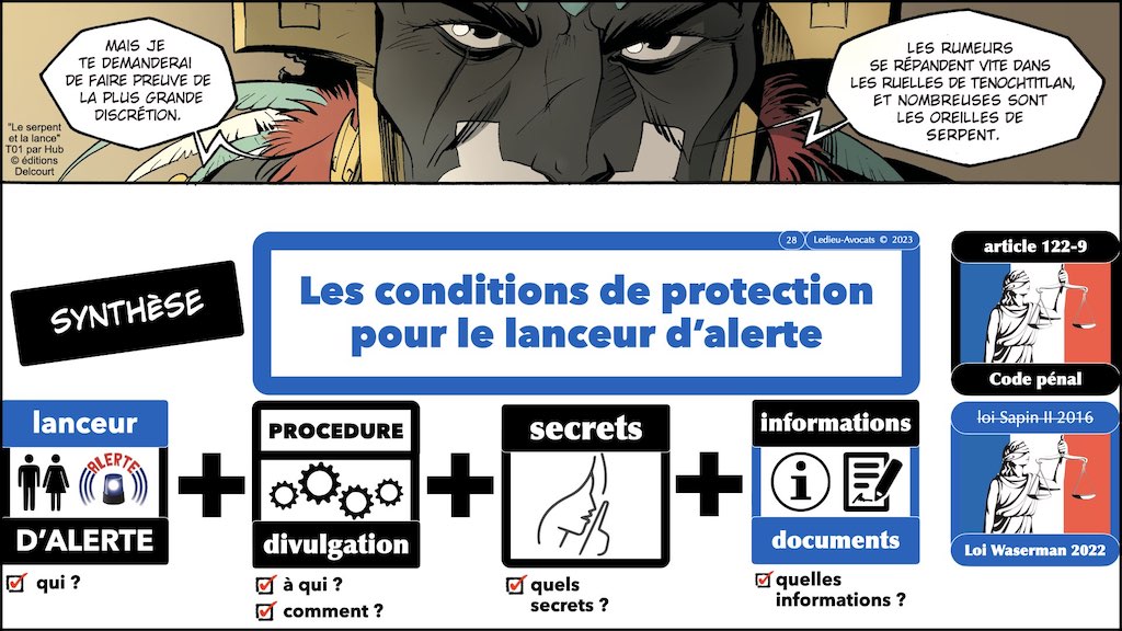 #442 nouveau droit Lanceur d'alerte loi Waserman 2022 © Ledieu-Avocats 29-01-2023.028