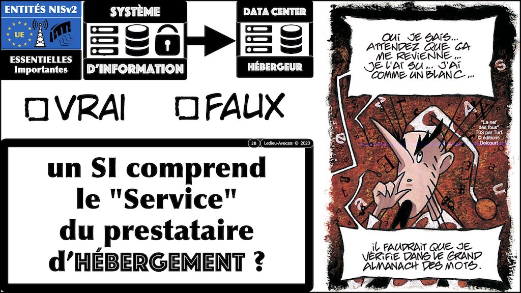 #442 NISv2 vs ISO 27000 définition légale 2:3 système d'information © Ledieu-Avocats 2023.010