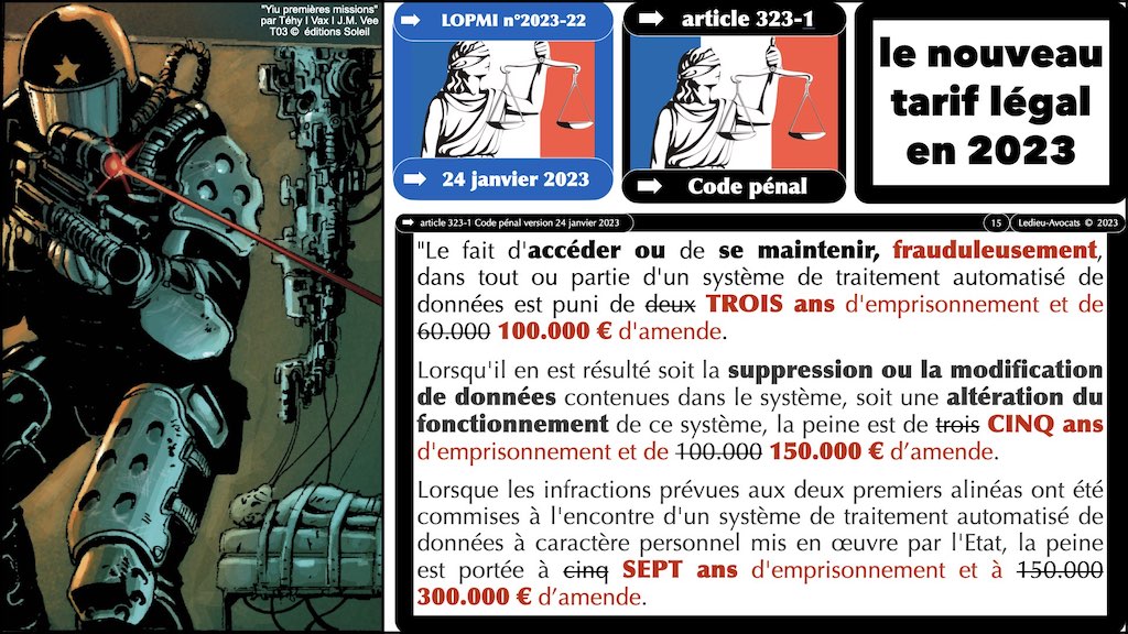 #445 OSSIR veille législative jurisprudence sécurité systèmes d'information et réseaux janvier 2023 © Ledieu-Avocats 07-02-2023.015