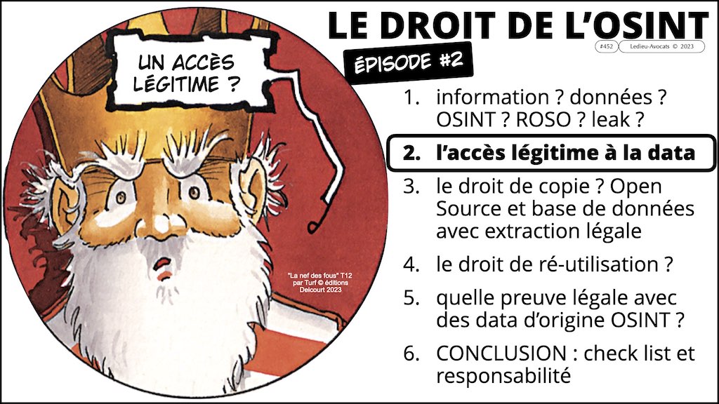 le droit de l'OSINT épisode 2 l'accès légitime aux données Open Source © Ledieu-Avocats 2023