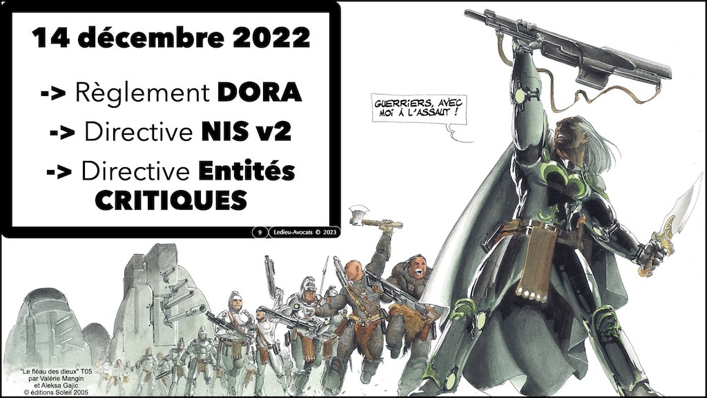 #455 NISv2 DORA cyber-sécurité entité critique ? essentielle ? importante ? financière JSSI 14 mars 2023 OSSIR © Ledieu-Avocats.009